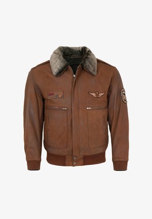 Mark Maddox, Leather jacket - whisky