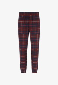 Geselecteerd, deep cranberry plaid