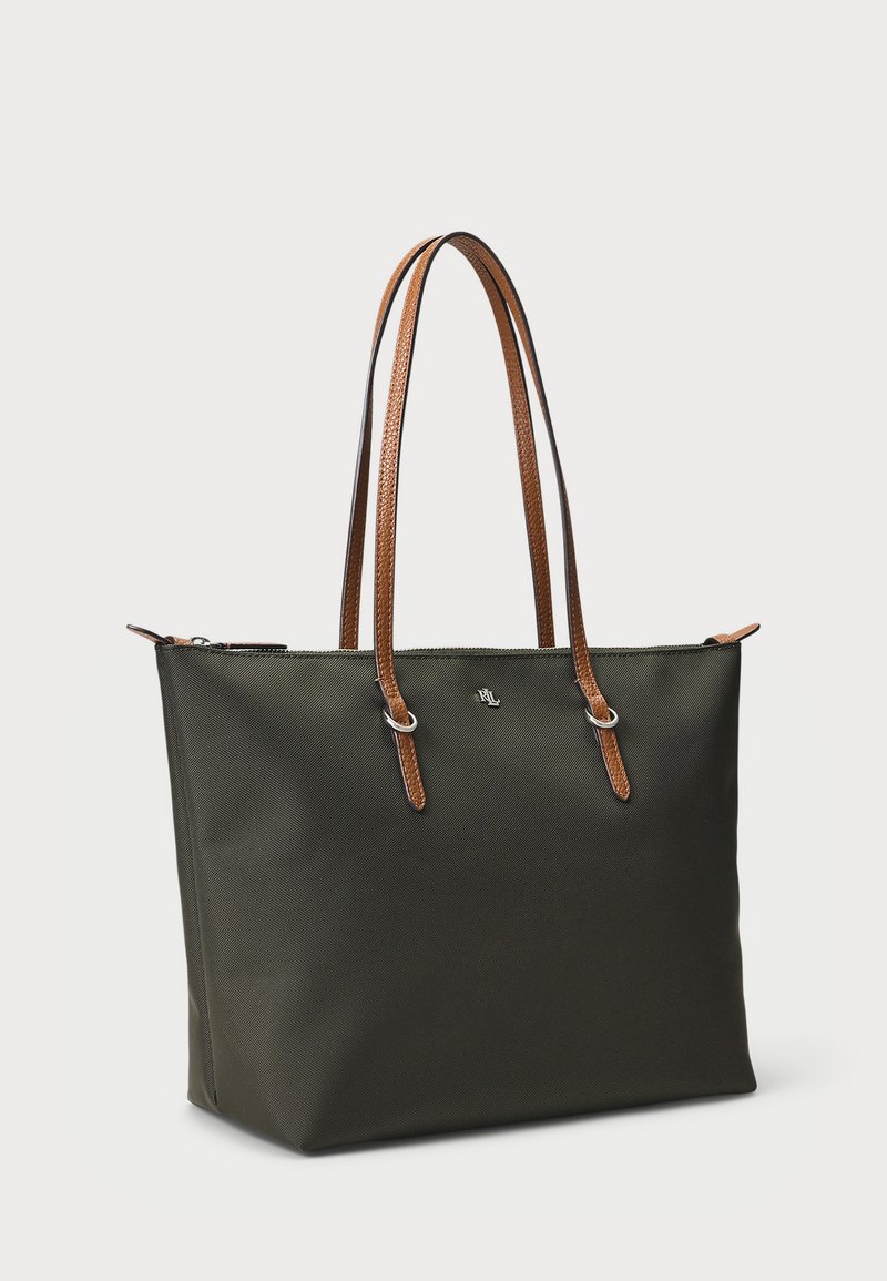 Lauren Ralph Lauren KEATON TOTE MEDIUM Shopping Bag dark olive