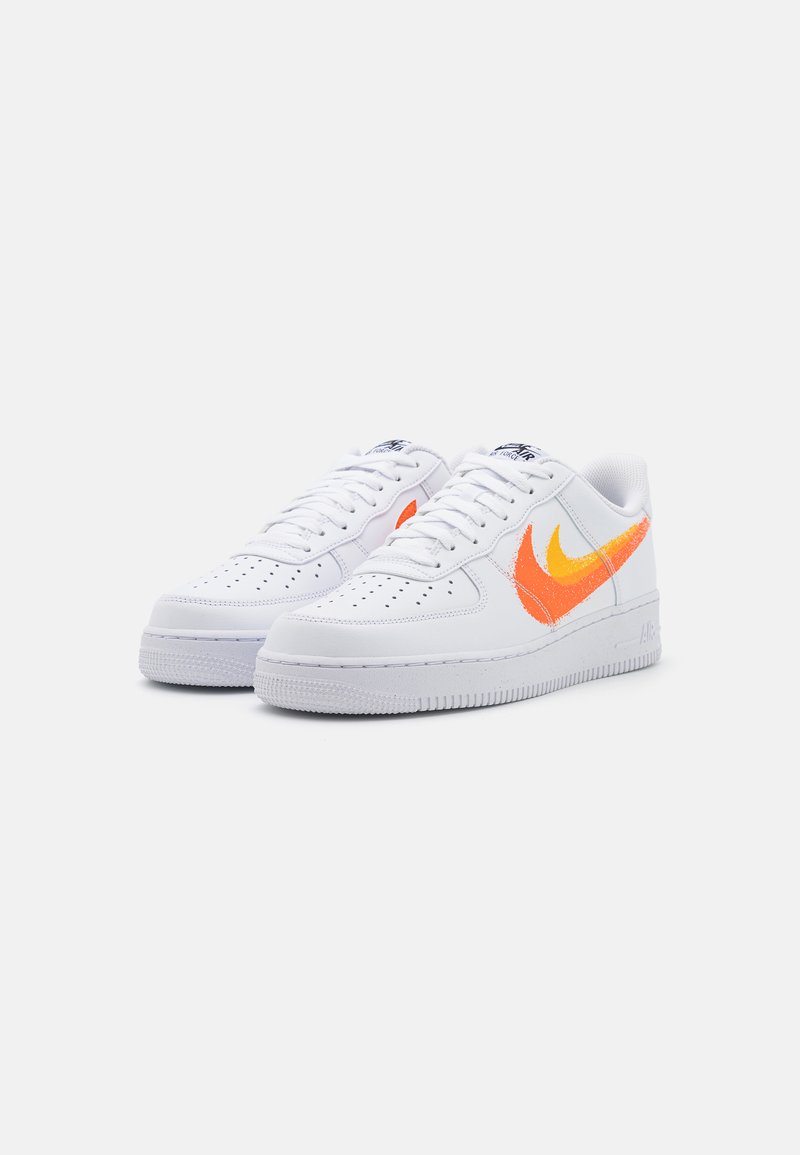 air force 1 white black team orange university gold