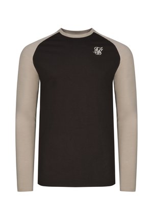SIKSILK, MUSCLE FIT - Langarmshirt - brown/stone