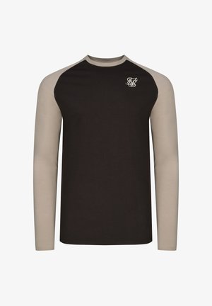 SIKSILK, MUSCLE FIT - Langarmshirt - brown/stone