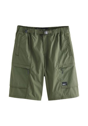 Next, REGULAR FIT - LIGHTWEIGHT BELTED - Shorts - olive green