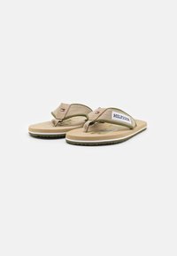 Tommy Hilfiger PATCH BEACH  - Sandaler m/ tåsplit - beige