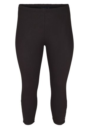 WITH BUTTONS - Leggings - Hosen - black