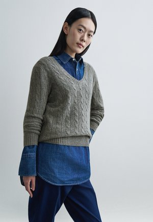 KIMBERLY LONG SLEEVE PULLOVER - Πουλόβερ - grey heather