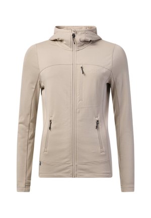 Swedemount, TRONDHEIM MIDLAYER FULL ZIP HOOD W - Veste de survêtement - lt. stone beige