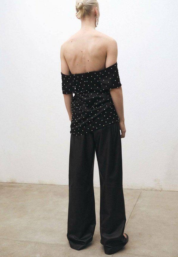 MILANO - Leather trousers - zwart4