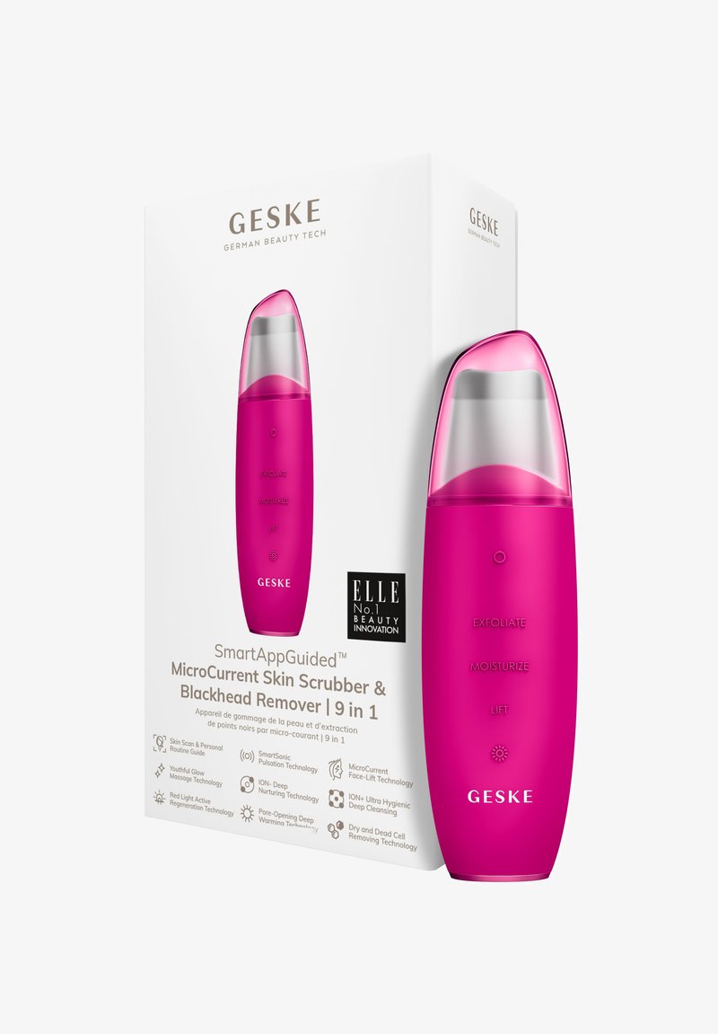 GESKE - MICROCURRENT SKIN SCRUBBER BLACKHEAD REMOVER 9 IN 1 - Ansiktsvård - tillbehör - magenta, Förstora