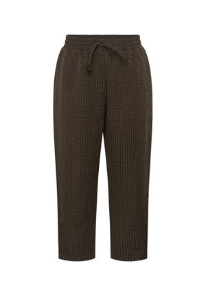 Kaffe Curve, KCMIANNA PANTS - Pantalon classique - coffee bean mini check