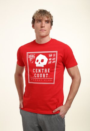 MATT KEELING CENTRE COURT - Print T-shirt - red