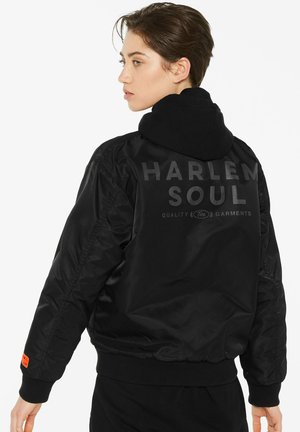 Harlem Soul TAY-LOR PRINTED - Bomberjacke - black