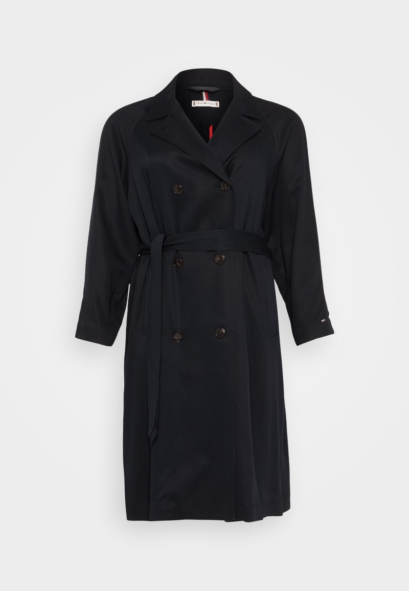 Tommy Hilfiger Curve Trenchcoat donkerblauw