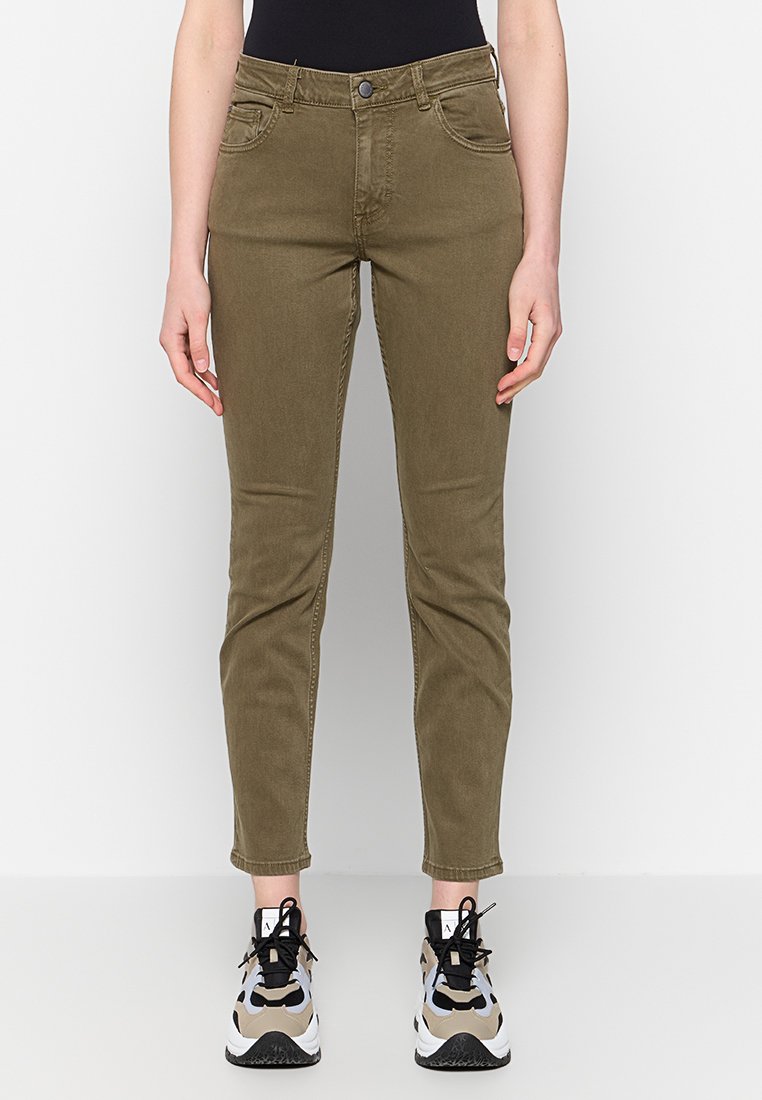 mustang Slim fit jeans olijfgroen