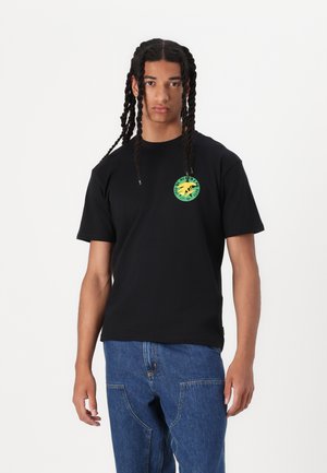 BLACK STAR REGULAR UNISEX - Print T-shirt - black