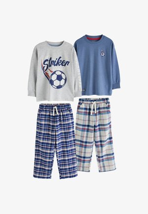 Next, WOVEN CHECK PYJAMAS SET OF 2 - Nachtwäsche Set - blue grey