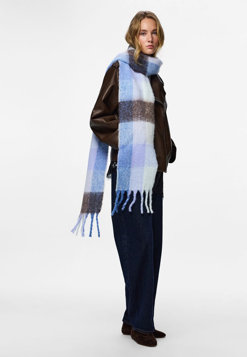 Pieces PCJOVA LONG - Šalikas - hot fudge/baby lavender