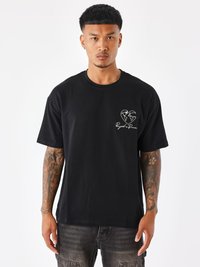 Project X Paris MOTIF COEURMONDE - T-shirt print - noir