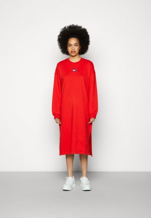 Jersey dress - deep crimson