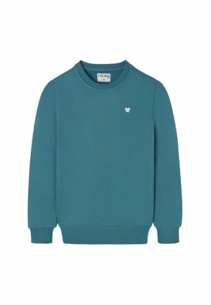 Silbon, SUDADERA DE CORTE REGULAR Y CUELLO REDONDO CON DIBUJO EN LA ESPALDA - Sudadera - verde