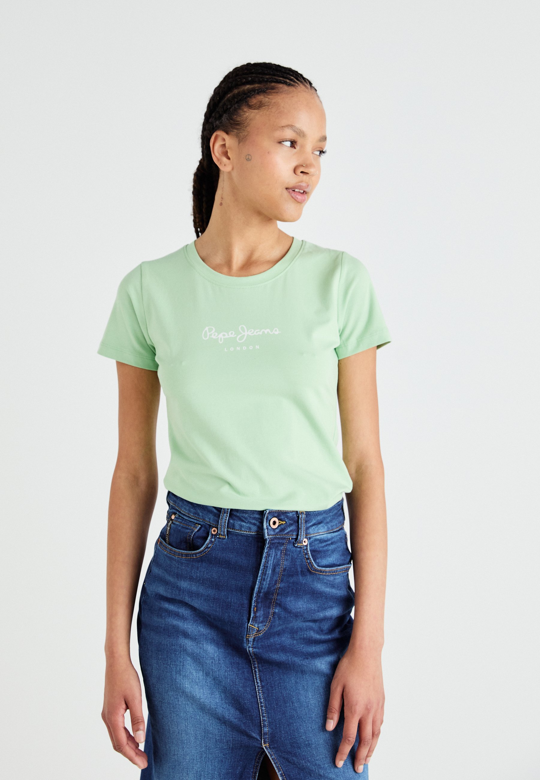 売れ筋商品|||ペペジーンズ Tシャツ レディース トップス VIRGINIA - Print T-shirt - fresh green Pepe Jeans VIRGINIA - T-Shirt print - fresh green/hellgrün