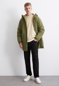 Marc O'Polo DENIM HOOD - Krátky kabát - capulet olive