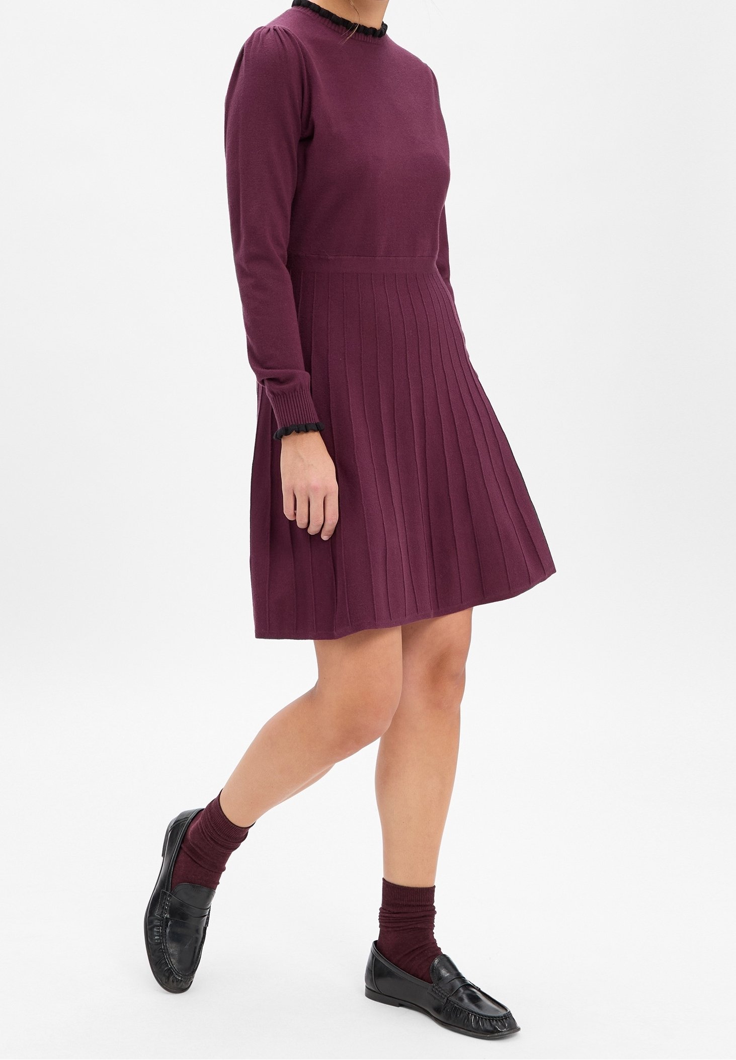 burgundy cardigan dress MOROCCAN DRESS / CARDIGAN BURGUNDY – London Charles Boutique main image 1