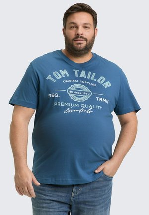 PLUS MIT LOGO - T-shirt print - real teal blue