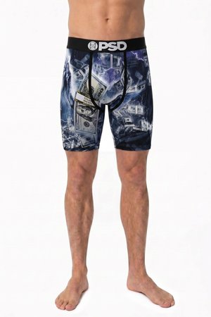 PSD, Kurze Boxershorts - blue black