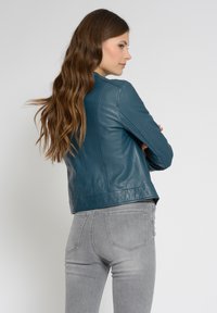 Maze GRENADA - Leren jas - petrol blue