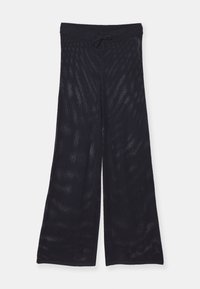 PLAIN POINTELLE JOGGER - Tygbyxor - navy