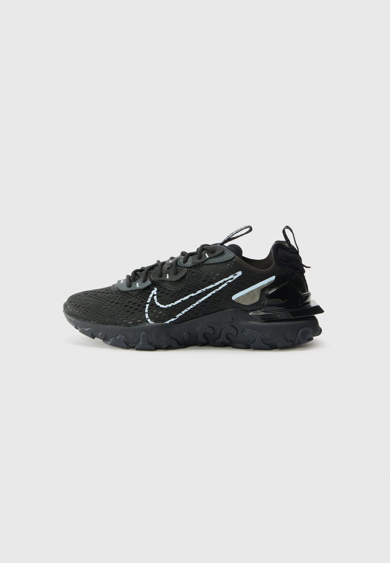 Nike Sportswear - REACT VISION UNISEX - Sportbačiai - black/celestine blue/anthracite, Padidinti