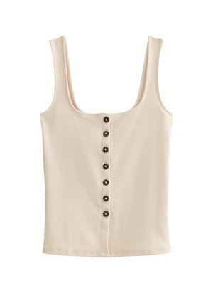 New Look, PREMIUM OFF WHITE BUTTON THROUGH VEST TOP - Veste sans manches - off white