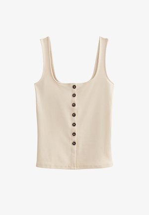 New Look, PREMIUM OFF WHITE BUTTON THROUGH VEST TOP - Veste sans manches - off white