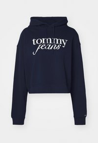 SCRIPT HOODIE - Bluză de molton - dark night navy