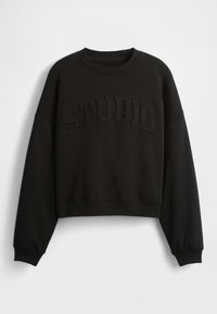 GAP STUDIO LOGO CREW - Sweatshirt - true black