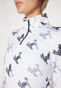 Spyder VIVID 1/2 ZIP - Tops ar garām piedurknēm - white