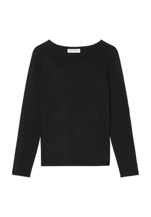 Marc O'Polo LONGSLEEVE BOAT NECK - Trui - black