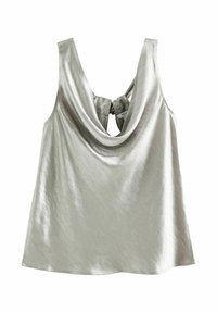 Next TEXTURED TIE BACK COWL NECK - REGULAR FIT - Bluse - silver
