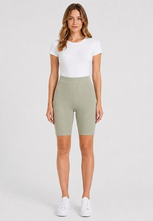 Sublevel, UNIFARBENE SHORTS 2ER-SET ELASTISCHER BUND KÖRPERBETONT - Shorts - olive