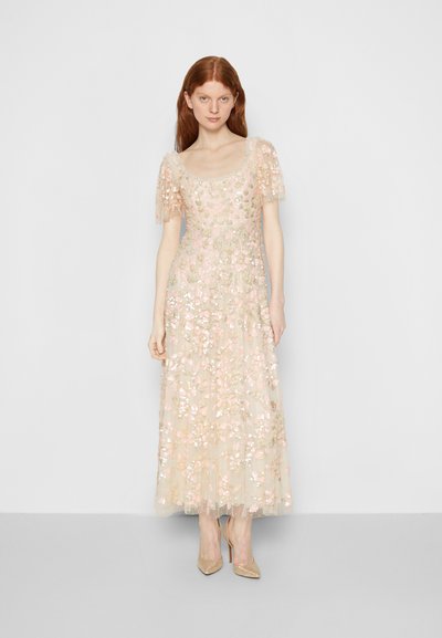 Needle & Thread - MARY ROSE SCOOP NECK ANKLE GOWN - Occasion wear - champagne/pink multi