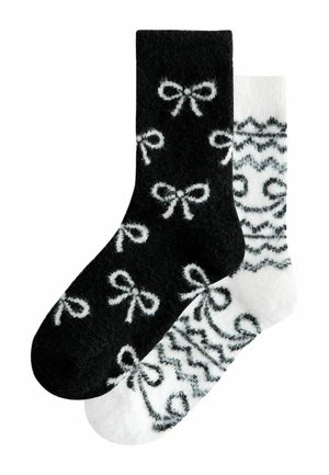 2 PACK  - Ponožky - mono bow fairisle