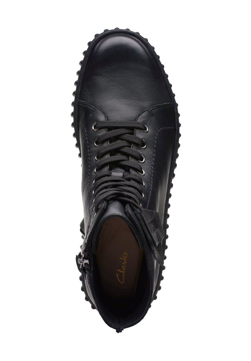 Chaussures Tila March Vintage - Cuir Noir, Bout Rond, UK 7, œillets Dorés