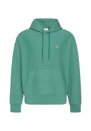 Calvin Klein Jeans, PREMIUM TERRY MONOGRAM HOODIE - Hoodie - wild green