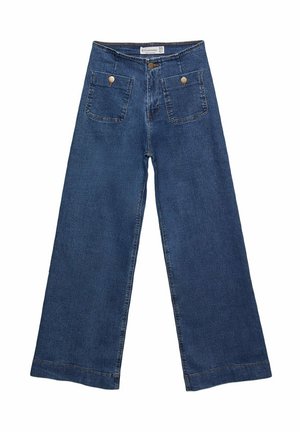 Stradivarius MINIMALIST WITH POCKETS  - Flared jeans - royal blue