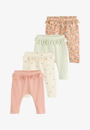 Next, 4 PACK - Leggings - sage green coral ditsy