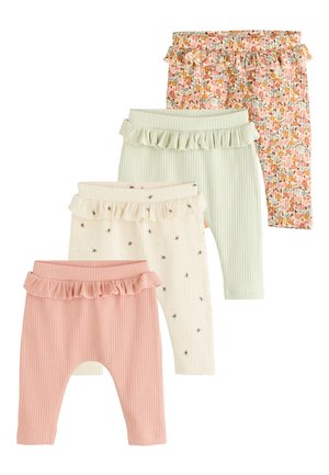 4 PACK REGULAR FIT - Leggings - Hosen - sage green coral ditsy