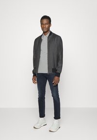 Hackett London SLIM FIT LOGO - Polo - sharkskin