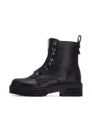 Stivaletti con plateau - black
