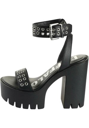 Plateausandaler - black